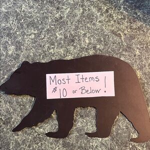 Black Bear Silhouette Decor